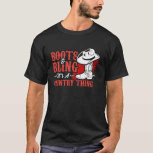 Cool Country Music Ranch Outfit for Western Fans T-Shirt
