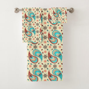 cool Country paisley pattern Bath Towel Set