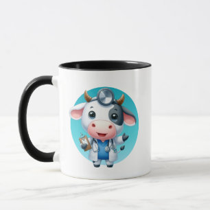 Cool cow Doctor add monogram Mug