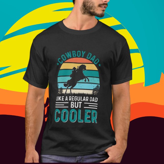 cool cowboy Dad word art T-Shirt (Creator Uploaded)