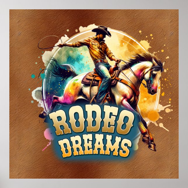 Cool Cowboy Rodeo dreams  Poster (Front)