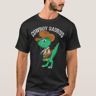 Cool Cowboy Saurus Funny Western Rodeo Dinosaur Lo T-Shirt