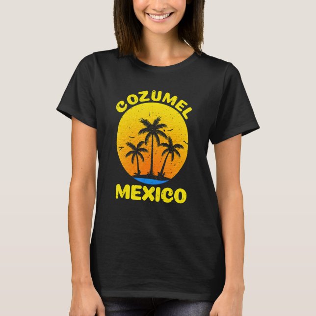 Cool Cozumel For Men Women Cozumel Mexico Beach   T-Shirt (Front)