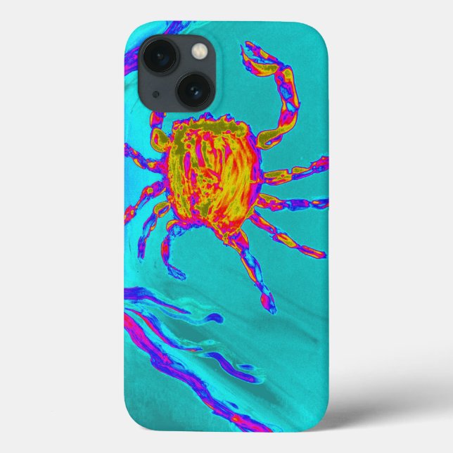 Cool Crab Undersea Art Case-Mate iPhone Case (Back)