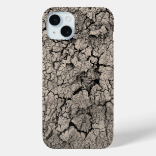 Cool Cracked Earth Dirt Texture iPhone 15 Mini Case