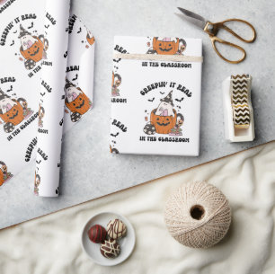 Cool Creepin’ It Real in the Classroom Teacher Wrapping Paper