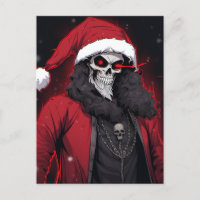 Cool Creepy Anime Cartoon Santa Skull Zombie Demon