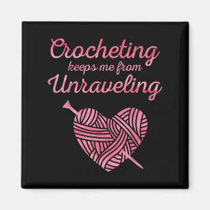 Cool Crochet Lover Design For Men Women Crocheting Magnet