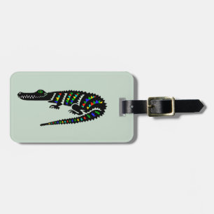 Cool  CROCODILE - Endangered animal -Green Luggage Tag