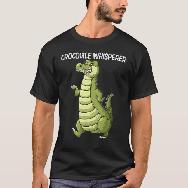 Cool Crocodile For Men Women Alligator Reptile Ani T-Shirt (Front)