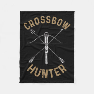 Cool Crossbow For Men Women Archery Arrow Bow Hunt Fleece Blanket