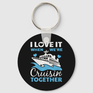 Cool Cruise Art Men Women Cruise Ship Couple Famil Key Ring