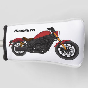 Cool cruiser style motorcycle golf head cover