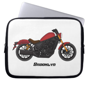 Cool cruiser style motorcycle laptop sleeve