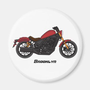 Cool cruiser style motorcycle  magnet