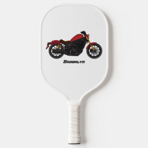 Cool cruiser style motorcycle  pickleball paddle