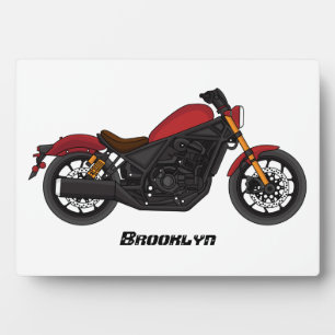 Cool cruiser style motorcycle plaque