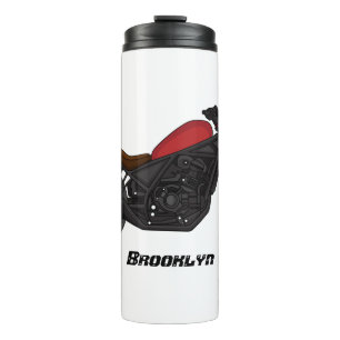 Cool cruiser style motorcycle thermal tumbler