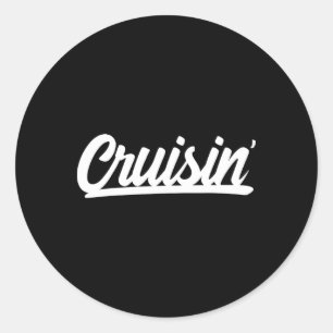 Cool Cruisin' For Car Clubs Or Family Group Cruise Classic Round Sticker