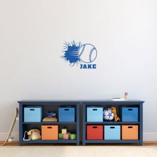 Cool Crushing Baseball Small Sports Wall Decal