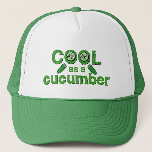 Cool Cucumber hat - choose colour (Front)