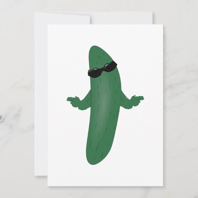 Cool Cucumber Invitation (Front)