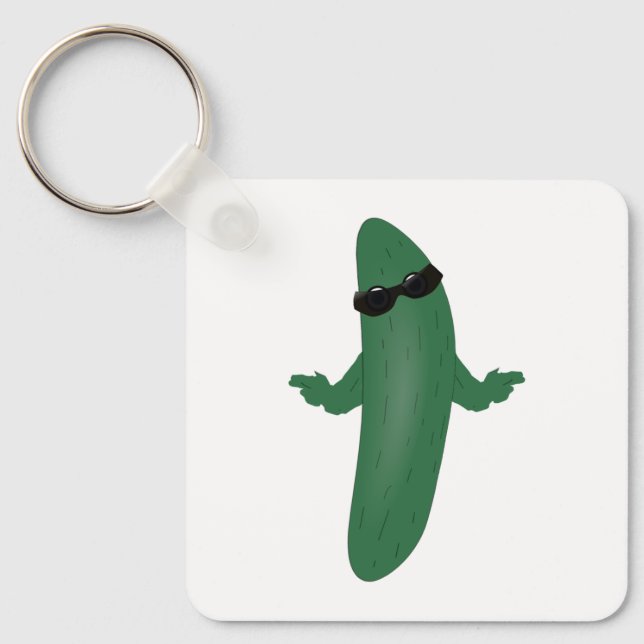 Cool Cucumber Key Ring (Front)