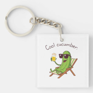Cool Cucumber Key Ring