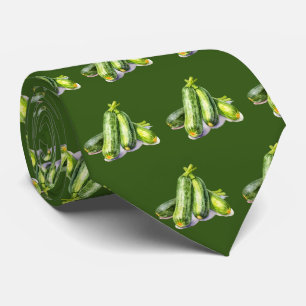 cool cucumber tiled pattern vegetable tie