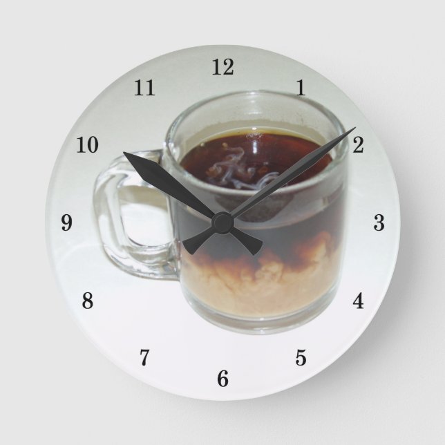 Cool Cup of Coffee Wall Clock (Front)