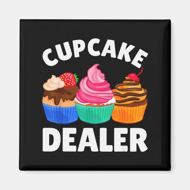 Cool Cupcake Costume For Men Women Baking Cupcake  Magnet (Front)