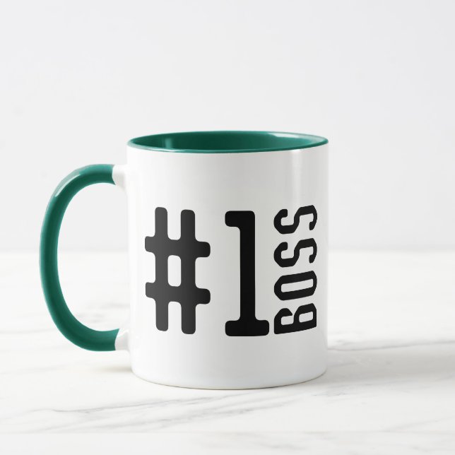 Cool Custom Christmas or Boss's Day Gift for Boss Mug (Left)