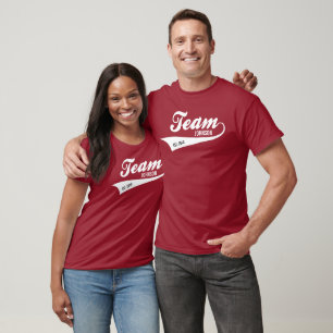Cool Custom Family Team Name Retro Sports Logo  T-Shirt