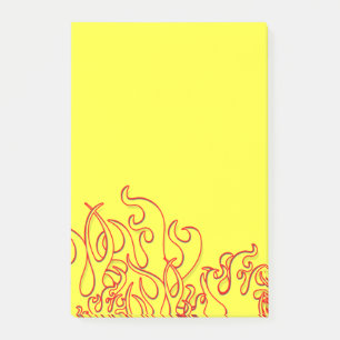 Cool Custom Flames Post-It-Notes Post-it Notes