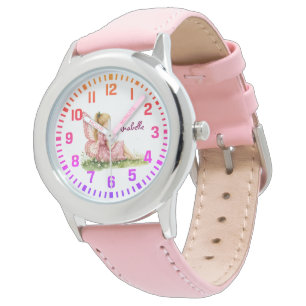 Cool Custom Name Pink Fairy Watch