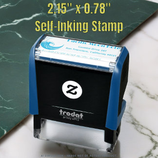 Cool Custom Pacific Moon Hotel Logo Return Address Self-inking Stamp