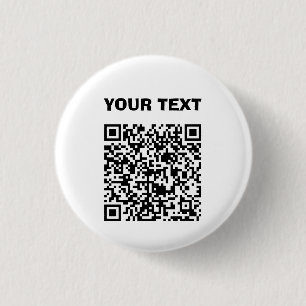 COOL! 😎 Custom QR Code Button Personalised Text