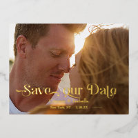 Cool Custom Save the Date Typography Photo