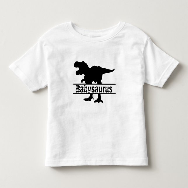 cool customisable babysaurus Family Dinosaur Toddler T-Shirt (Front)