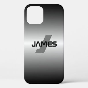 Cool Customisable Name & Monogram iPhone 12 Case