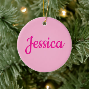 Cool Customisable Text Ceramic Ornament