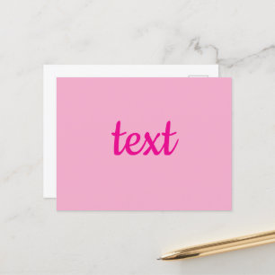 Cool Customisable Text Postcard