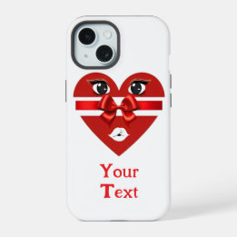 Cool & Customisable Valentine's Day Heart Design  iPhone 15 Case