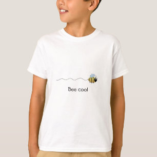 Cool cute bee cartoon kids shirt