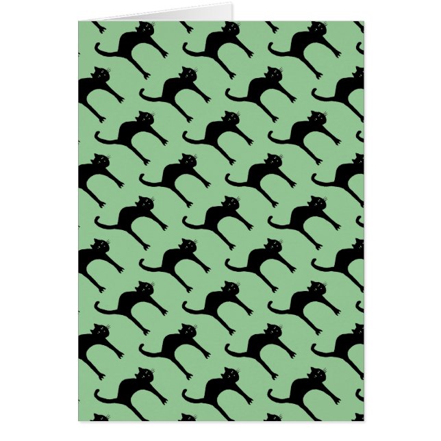 cool cute black cat pattern (Front)