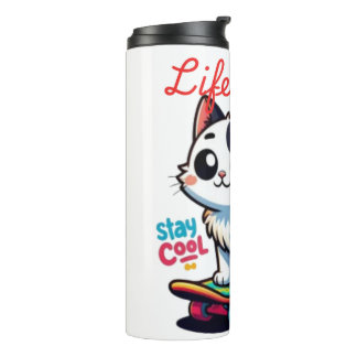 Cool Cute Cat Thermal Tumbler