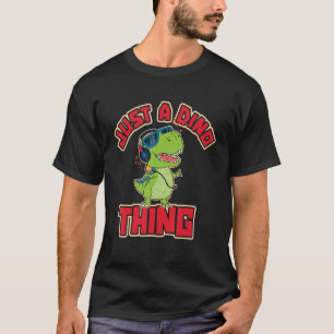 Cool Cute Dino Kid Baby Dinosaur Music Animal Jung T-Shirt