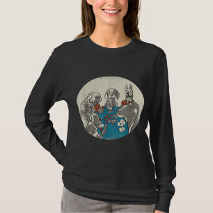 Cool Cute Dogs Playing Cards Poker Texas Holdem T-Shirt