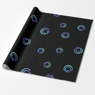 Cool CyberMiles Cryptocurrency Coin Sign Pattern Wrapping Paper