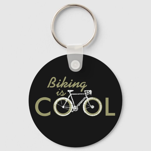 cool cycle, biking key ring (Front)